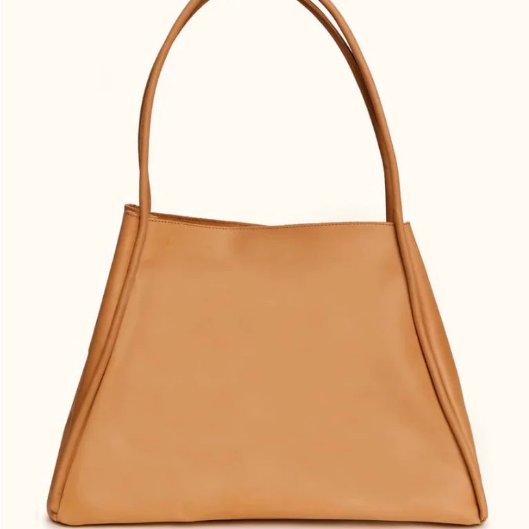 Able Cognac Leather Shoulder Tote Bag - Stylish Everyday Carry Large New